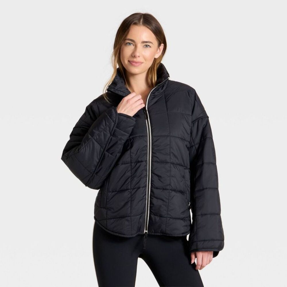 NWT JoyLab Black Quilted Puffer Jacket